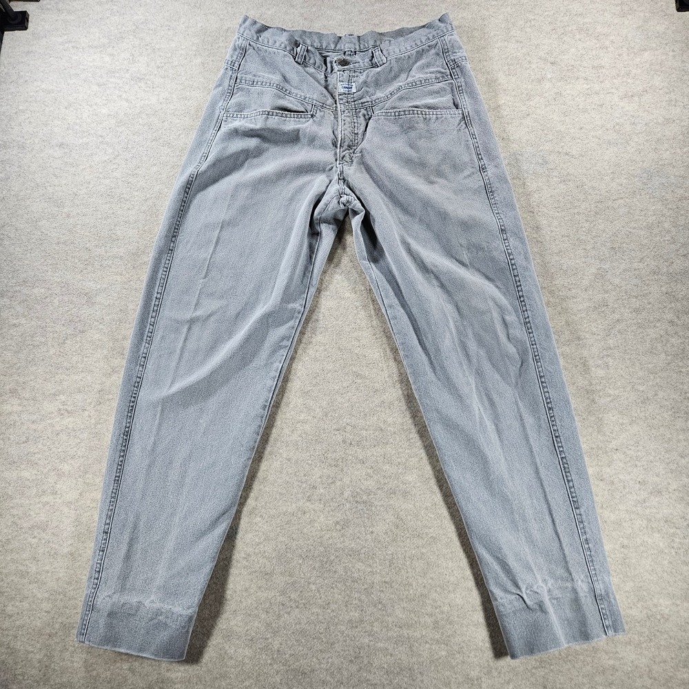 International Carnaby Clothing Jeans Mens 30x29 Gray Double Waist Denim Vintage